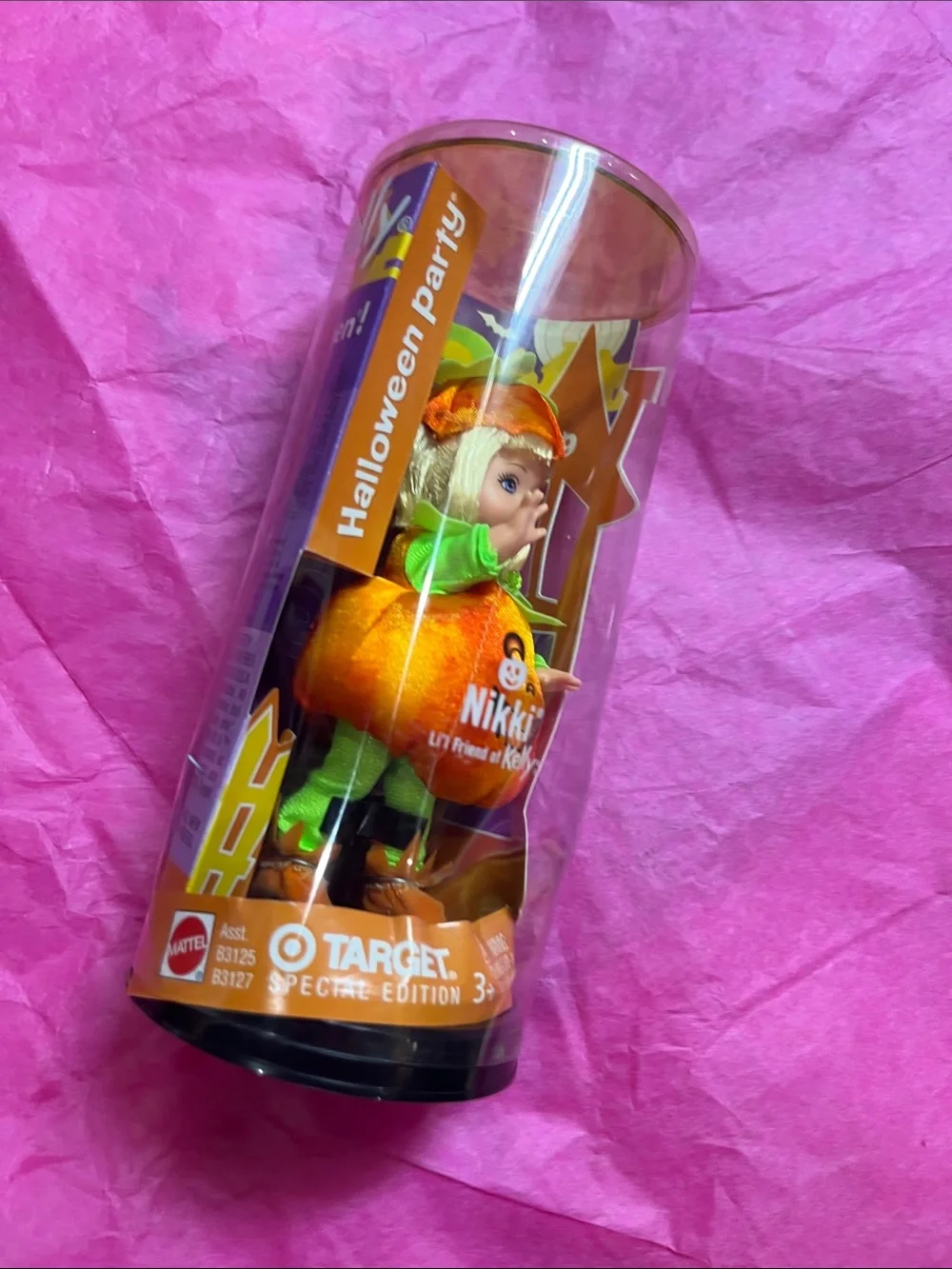 2003 Mattel Barbie Kelly Club Nikki  Target Special Edition Pumpkin NRFB
